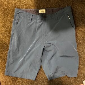 7 Diamonds Blue Flat Front Shorts